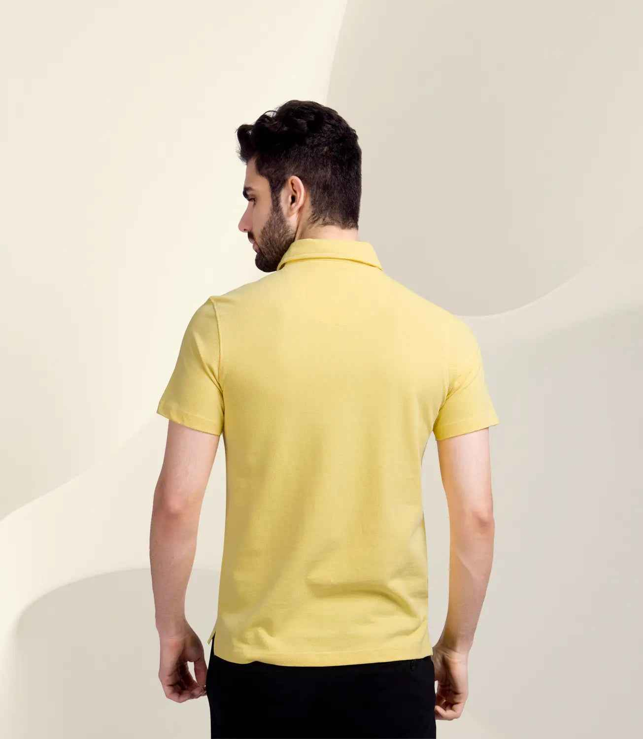 Affoverse | Cotton Piqué Polo - LT Yellow